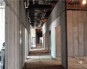 交大教學樓裝配式墻板施工